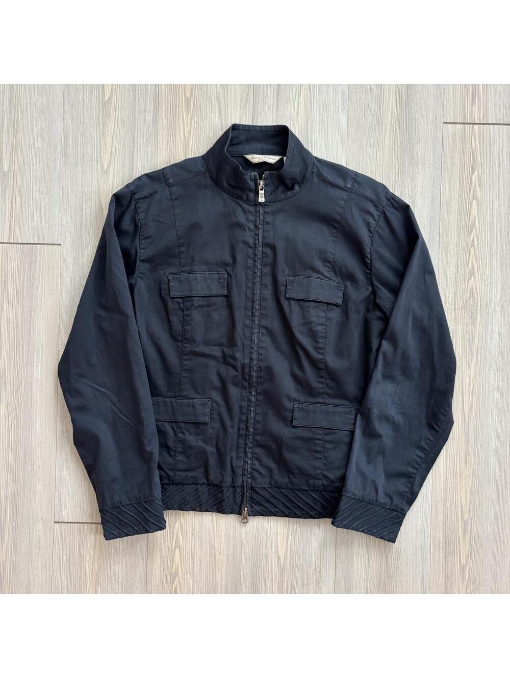 Tommy Bahama Stretch Black Full Zip Utility Safari Jacket Women’s Medium M 8/10